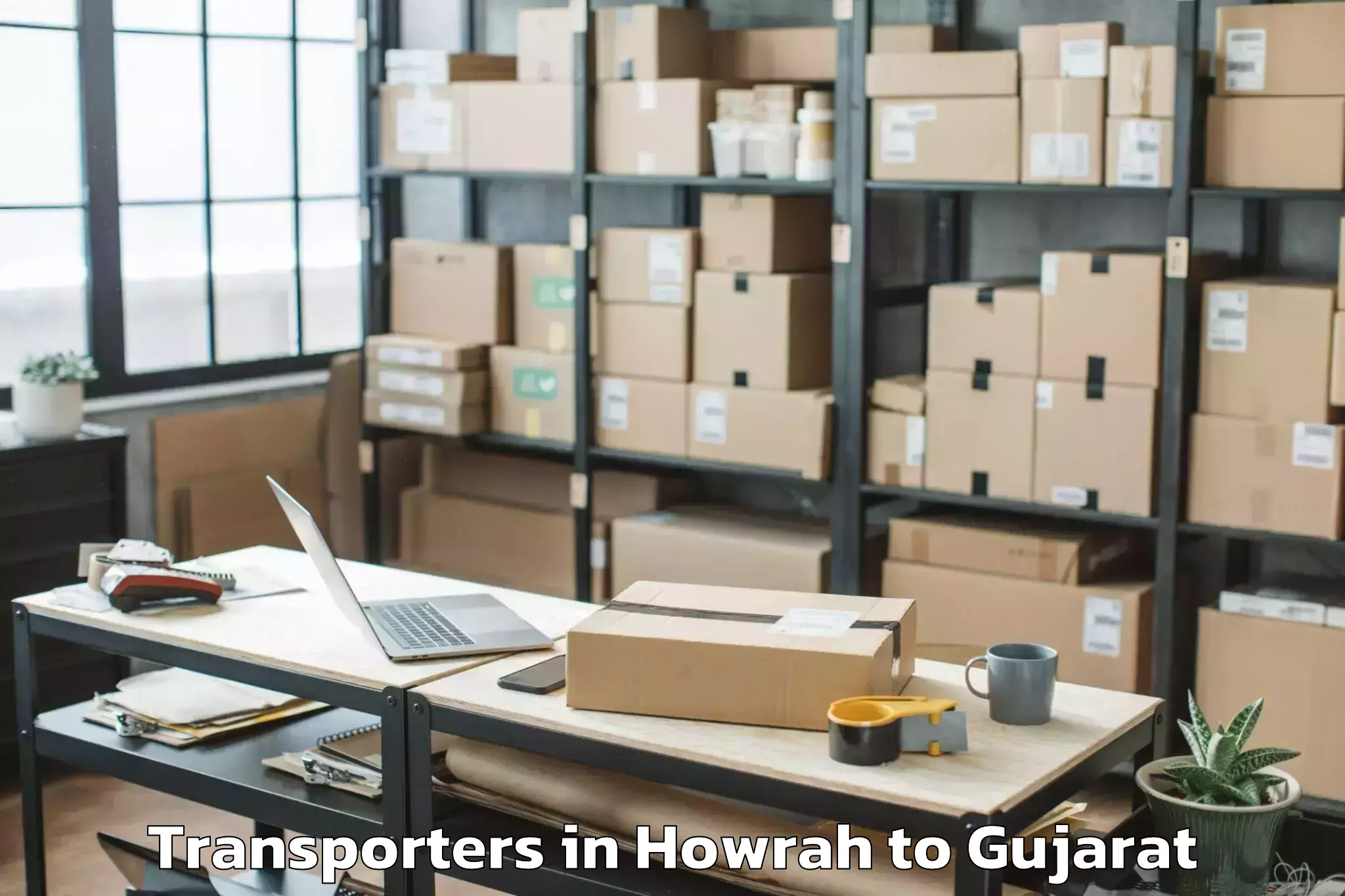 Leading Howrah to Hemchandracharya North Gujarat Transporters Provider